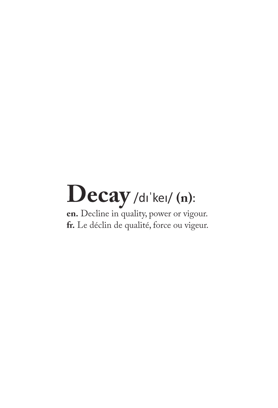 Decay